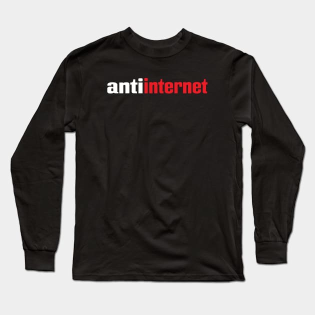 Anti Internet AntiInternet Long Sleeve T-Shirt by ProjectX23 Orange